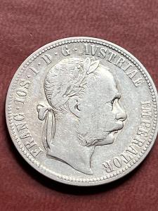 1 Florin, zlatník 1879 Ag stříbro 0,900 12,345 gramů 