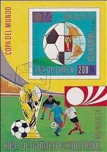 Rovníková Guinea, MS ve fotbale, Německo 1974, emblém MS a zlatá Niké