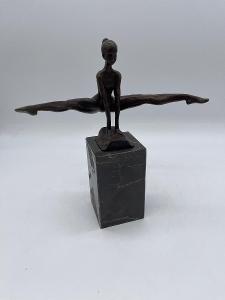 TOP-Luxusní bronzová socha   -signovaná -Baletka