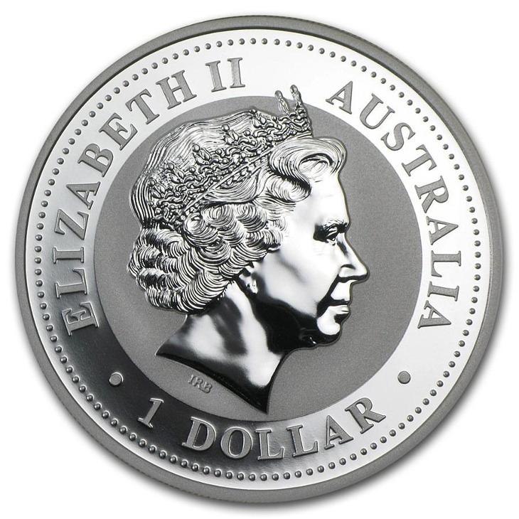 Austrálie 1 Dollar 2001 Kookaburra 1 OZ Ag 999 BU čMŘ01 - Numismatika