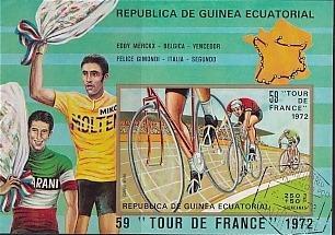 Rovníková Guinea, 1973, Tour de France, závodníci Merckx a Gimondi,
