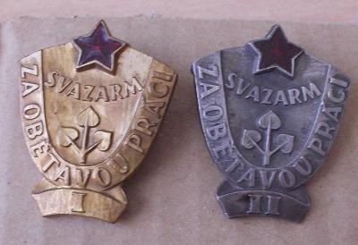 Odznaky Svazarm  