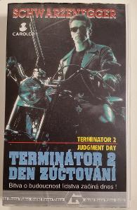 Stará originální videokazeta TERMINÁTOR 2 - A. Schwarzenegger 1993
