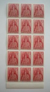 Maďarsko 1939 známka katedrály 70f blok 15 známek neražené svěží