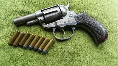 Historický revolver Colt Lightning cal.38CF DA Nádherný původní stav  