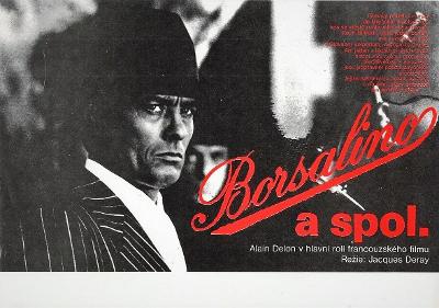 BORSALINO a spol. - filmový plakát A4; DELON