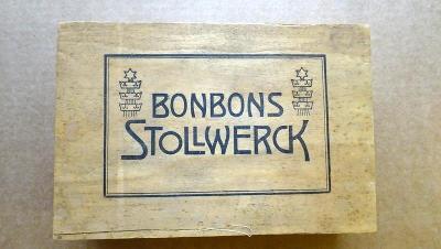 dřevěná krabička Stollwerck