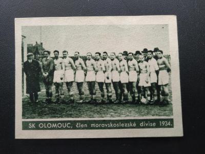 SK Olomouc 1934 kartička