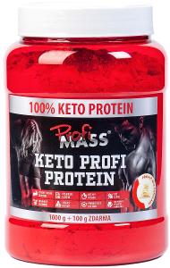 Profimass Profi Keto Protein (67%), 1100g, př. bílá čokoláda
