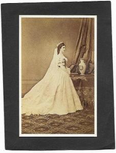Císařovna Elisabeth, Sisi, foto E. Rabenending 1867, reprint ca 1960