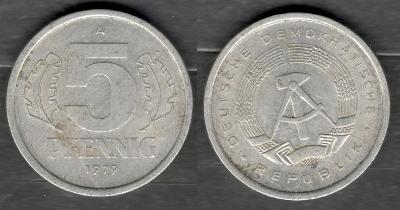 NDR 1979 5 pfennig z oběhu, 11