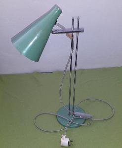 Retro stolní kovová lampa Lidokov model L 194