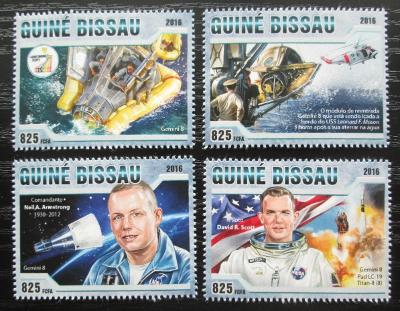 Guinea-Bissau 2016 Kosmický let Gemini 8 Mi# 8743-46 Kat 12.50€ 1577