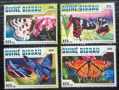 Guinea-Bissau 2016 Motýli Mi# 8594-97 Kat 12.50€ 1577
