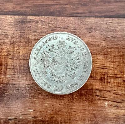 Ag stříbrná mince 20 Krejcar 1832 A - František I. - krásná 