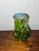 Korbílek ze zeleného skla, malovaný, tzv.“Schneemalerei” - Starožitnosti