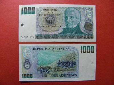 1.000 Pesos Argentinos ND(1983-84) Argentina - P317b - UNC -  /W61/