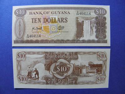 10 Dollars ND(1992) Guyana - sig.9 - P23f - UNC - /W65/