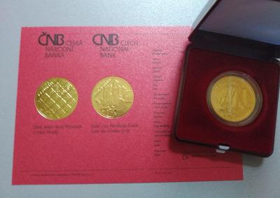 Zlatá mince 5000 Kč - HRAD Pernštejn - BK - ČNB