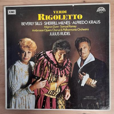 3LP BOX Verdi, Beverly Sills, Sherrill Milnes,..- Rigoletto