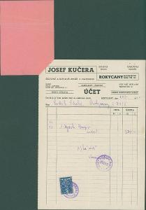2A1619 Faktura Josef Kučera Radio Rokycany 1937