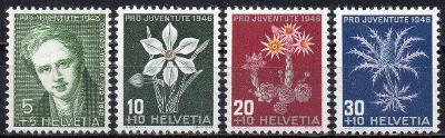 Švýcarsko-Flóra/Pro Juventute/ 1946**  Mi.475-478 / 5 €