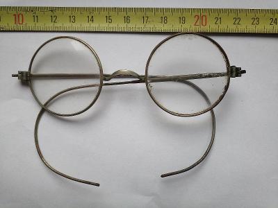 staré brýle,kulaté, lenonky