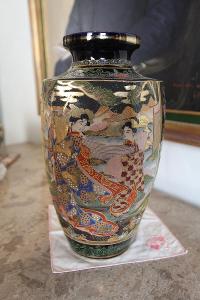 Japonská váza Satsuma Značená