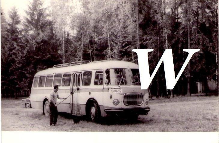 ATC Prostřední Bečva 1965, autobus z Děčína