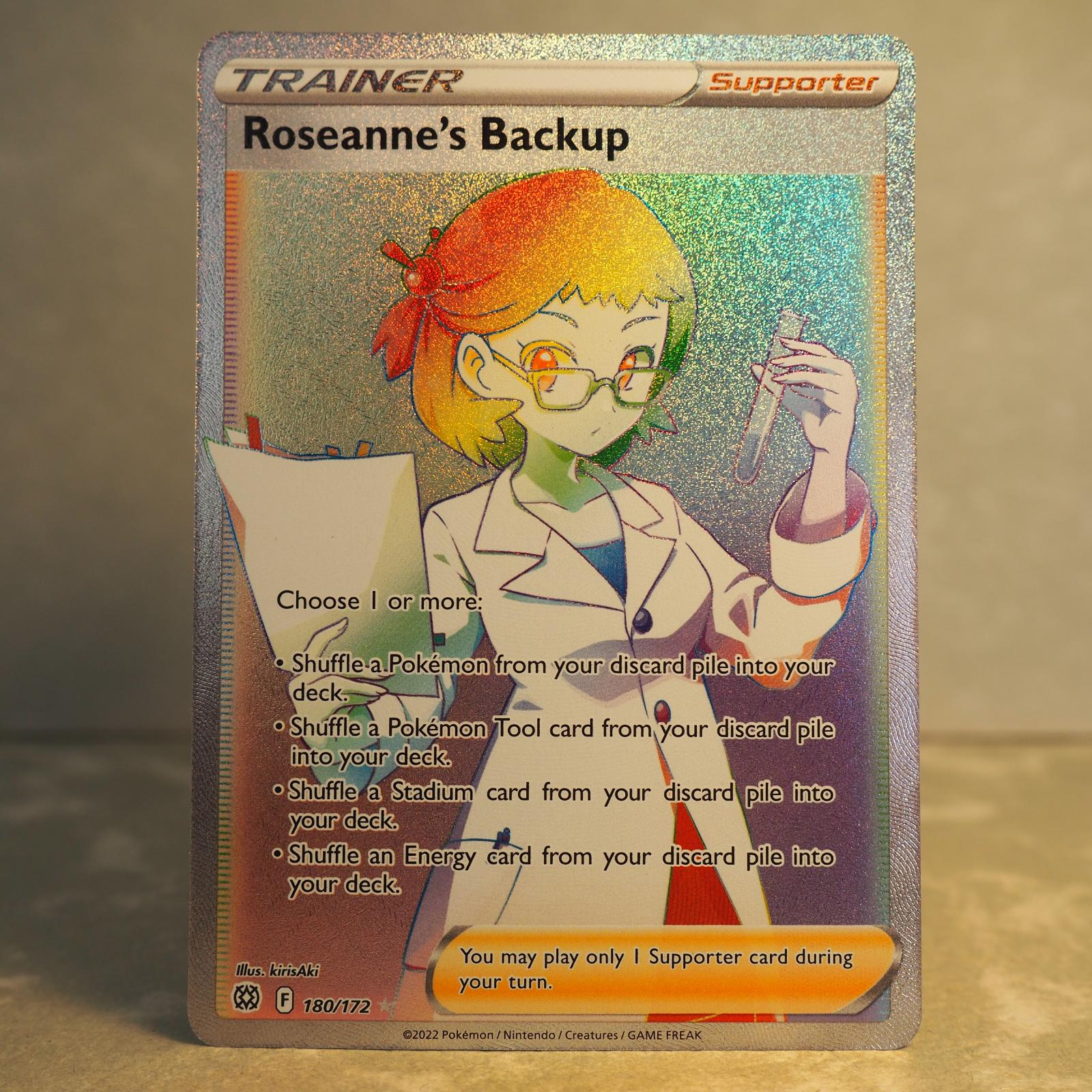 Pokémon Karty - Roseanne's Backup - Rainbow 180/172 (Brilliant