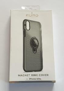 Puro ochranný obal pro iPhone X / Xs 5.8" s magnet. proužkem , Black