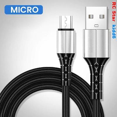Rychlo nabíjecí datový kabel 3A / USB - USB Micro 