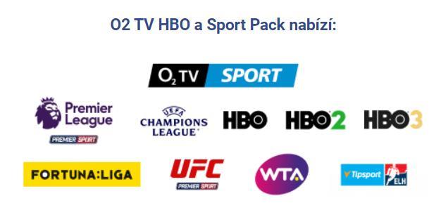O2 TV HBO a Sport Pack na 2 měsíce