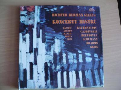 5LP BOX - KONCERTY MISTRŮ, Rachmaninov, Čajkovskij, Beethoven, Bach,..