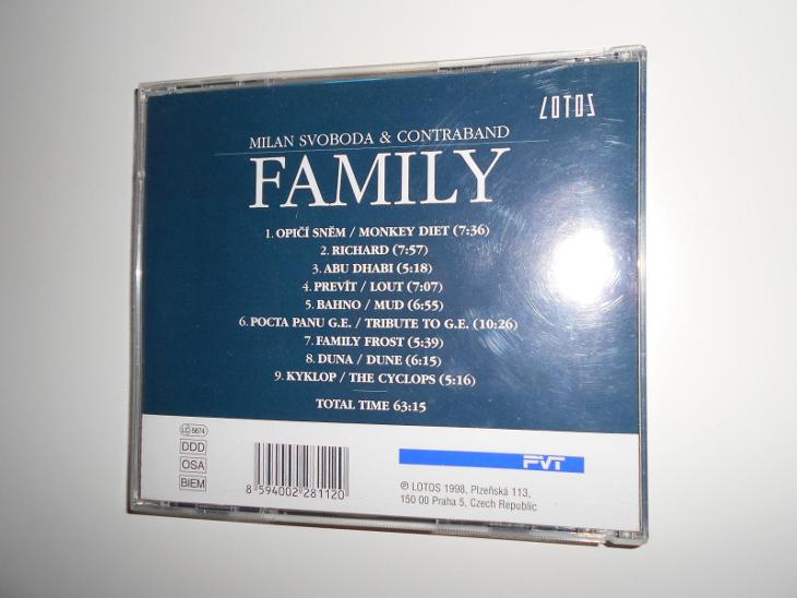 MILAN SVOBODA + CONTRABAND - FAMILY - CD - RARE !!! - Hudba