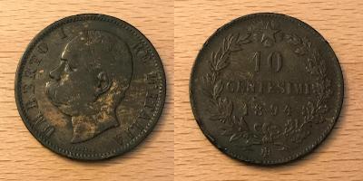 10 Centesimi 1894 BL (Itálie)