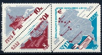 SSSR 1966 **/Mi. 3181-3  , komplet , Antarktida 4-blok , lodě , /L14/