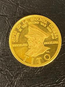 zlato 20 Boliveras 1958 Tito Venezuela 