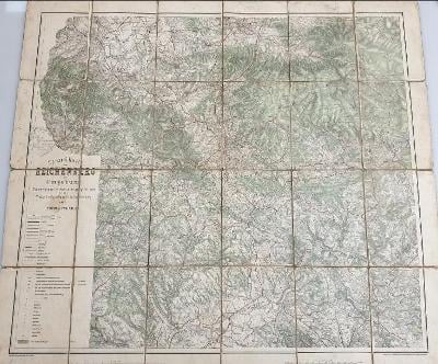 1882 speciální mapa města Reichenberg-Liberec a okolí