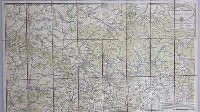 1935 turistická mapa MATOUSCHEK*JESCHKEN-ISERGEBIRGE(Ještěd-Jizerske)