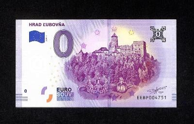 { 8 } - € - 0 EUROVA BANKOVKA - HRAD LUBOVNA