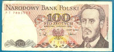 Polsko 100 zlotých 1.12.1988 z oběhu