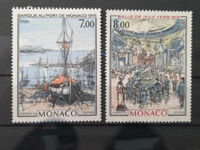 Monako , 1989, Mi 1934-1935, 7,5 euro, neraženo **