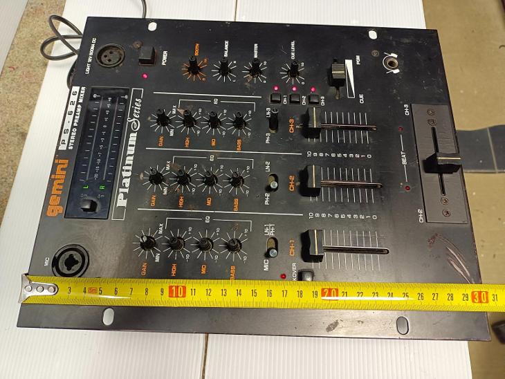 GEMINI stereo mixer PS-626 s předzesilovačem - TV, audio, video