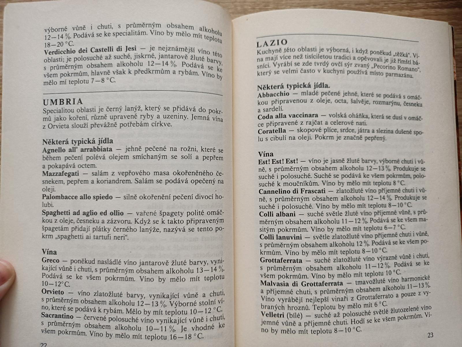 kniha - ITALSKÁ KUCHYNĚ - M. Pösingerová - rok 1984    - Knihy a časopisy