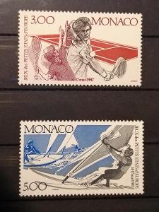 Monako , 1987, Mi 1808-1809, 5 euro, neraženo **
