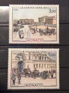 Monako , 1982, Mi 1549-1550, 5 euro, neraženo **