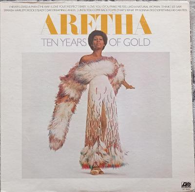 Aretha Franklin ‎– Ten Years Of Gold - ATLANTIC 1976 US press - VG+