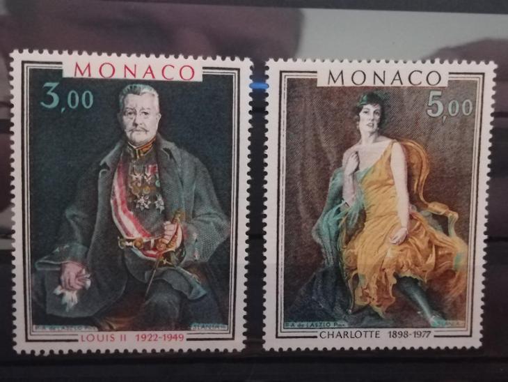 Monako , 1981, Mi 1487-1488, 6 euro, neraženo ** - Známky