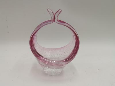 Košíček - hutní sklo 